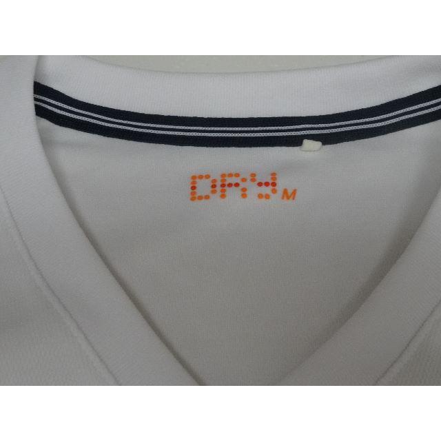 UNIQLO(ユニクロ)のユニクロ　スポーツ用 DRY Tシャツ（白）ネイビーライン メンズのトップス(Tシャツ/カットソー(半袖/袖なし))の商品写真