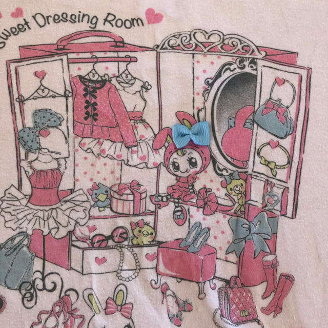 mezzo piano(メゾピアノ)のmezzo piano ピンクのトップス キッズ/ベビー/マタニティのキッズ服女の子用(90cm~)(Tシャツ/カットソー)の商品写真