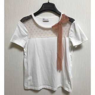 レッドヴァレンティノ(RED VALENTINO)のREDVALENTINO リボン Tシャツ 美品(Tシャツ(半袖/袖なし))