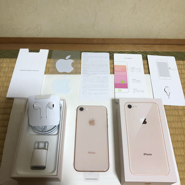 使用状況新品新品 SIMフリー iPhone8 64GB ゴールド MQ7A2J/A ◯