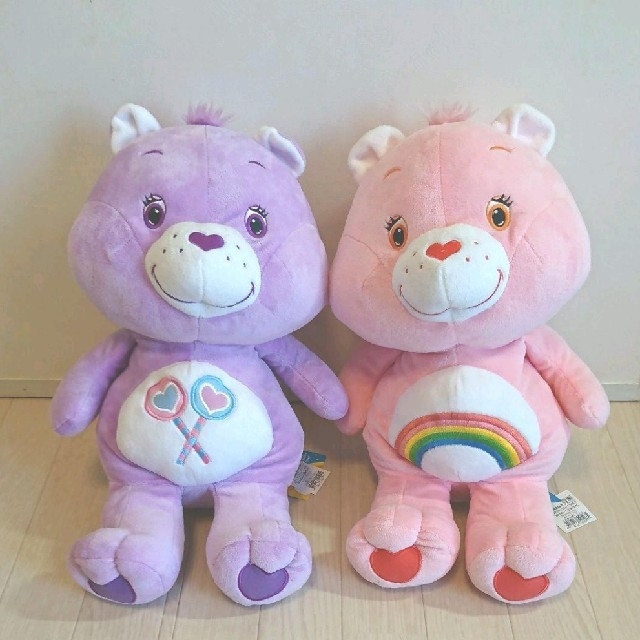 CareBears(ケアベア)のケアベア ぬいぐるみ36㌢ セット エンタメ/ホビーのおもちゃ/ぬいぐるみ(ぬいぐるみ)の商品写真