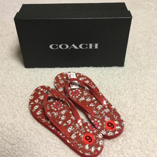 コーチ(COACH)の＊Yolis様 専用＊      COACH ビーチサンダル  【未使用品】(ビーチサンダル)