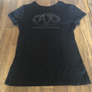 アルマーニエクスチェンジ(ARMANI EXCHANGE)のアルマーニ黒Tシャツ サイズS(Tシャツ(半袖/袖なし))