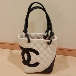 シャネル(CHANEL)の専用　カンボライン　ハンドバッグ　白(ハンドバッグ)