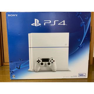 プレイステーション4(PlayStation4)のPS4 CUH-1200A Glacier White 500G  箱あり(家庭用ゲーム機本体)