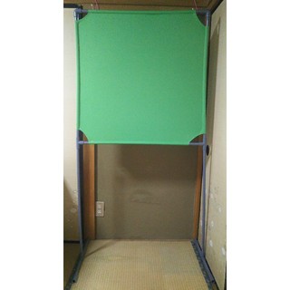 ヨネックス(YONEX)のグリーン色 壁打ち無音布(むおんふ) 静かにレシーブ練習できる自立型(バドミントン)