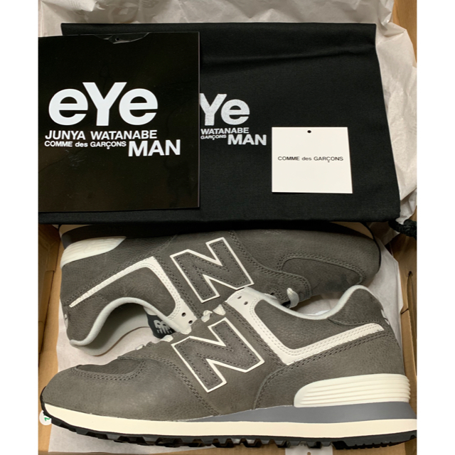 New Balance(ニューバランス)のeye JUNYA x NEW BALANCE 574 グレー 定価30240円 メンズの靴/シューズ(スニーカー)の商品写真