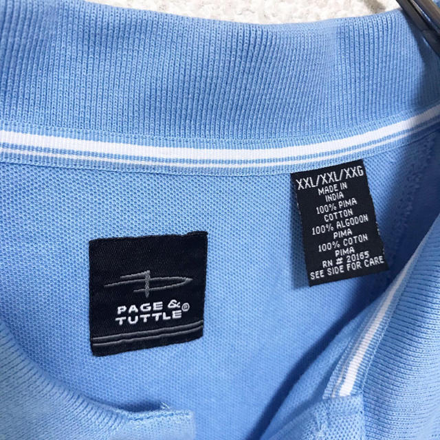 COMME des GARCONS(コムデギャルソン)の"規格外オーバーサイズ" vintage 90s ブルー ポロシャツ Tシャツ メンズのトップス(ポロシャツ)の商品写真