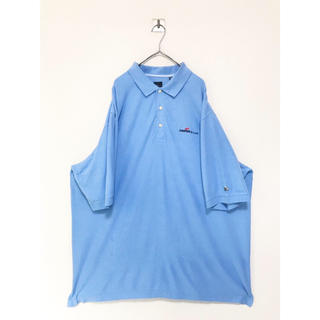 コムデギャルソン(COMME des GARCONS)の"規格外オーバーサイズ" vintage 90s ブルー ポロシャツ Tシャツ(ポロシャツ)