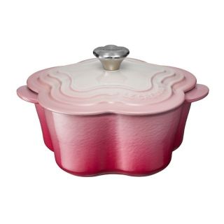 ルクルーゼ(LE CREUSET)の新品 ルクルーゼ ココット フルール　ブーケピンク （フラワーツマミ）(食器)