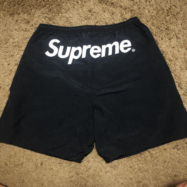 supreme split logo water shorts