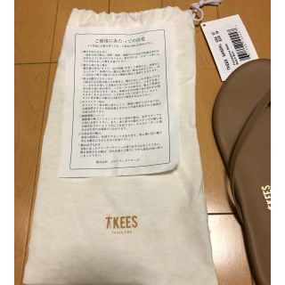 新品！未使用！tkees ティキーズ サンダル ビーチバムUS7