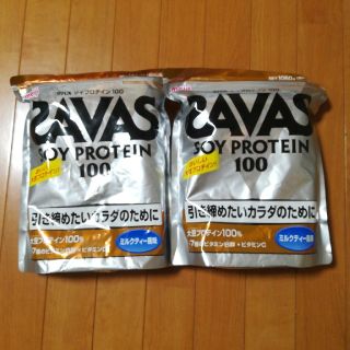 メイジ(明治)のSAVAS　明治 ザバス 大豆プロテイン100 ミルクティー風味2セット(プロテイン)