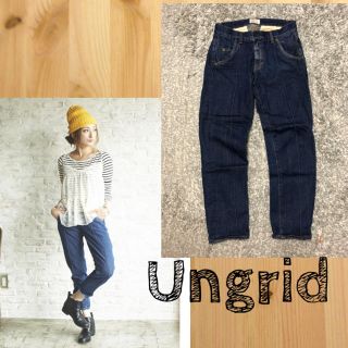 レディースUngrid ☆ ストライプジョッパーズデニム