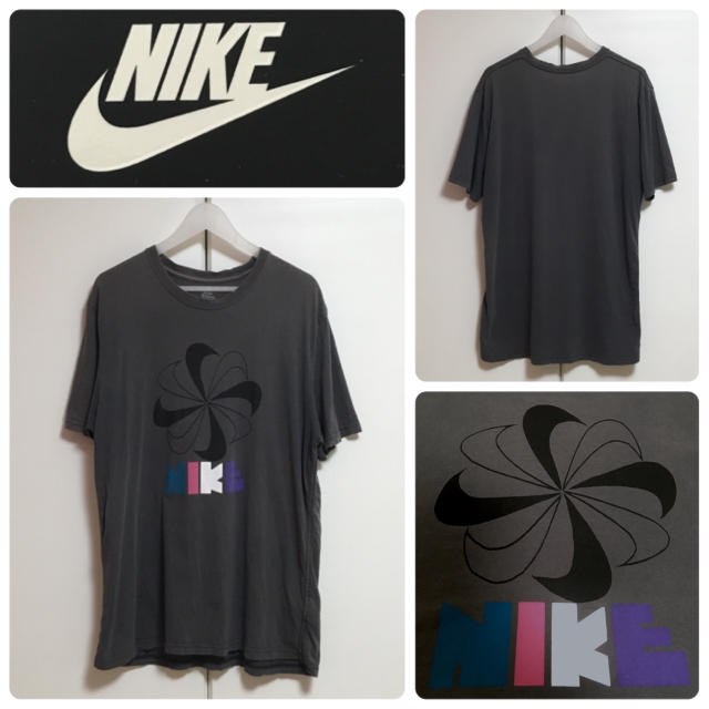 NIKE(ナイキ)の☆復刻☆風車☆ゴツナイキ☆ヴィンテージ☆Lサイズ☆墨黒☆ナイキ Tシャツ 90s メンズのトップス(Tシャツ/カットソー(半袖/袖なし))の商品写真