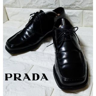 プラダ(PRADA)の【PRADA】プラダUチップsize7 (約26.0cm）Black(ドレス/ビジネス)