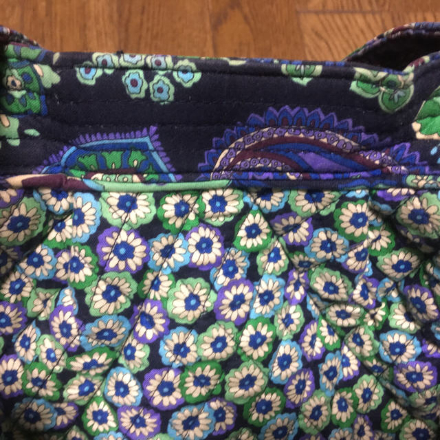 Vera Bradley(ヴェラブラッドリー)の☆ヴェラブラッドリー Vera Bradley☆バッグ 財布 グリーン花柄 美品 レディースのバッグ(トートバッグ)の商品写真