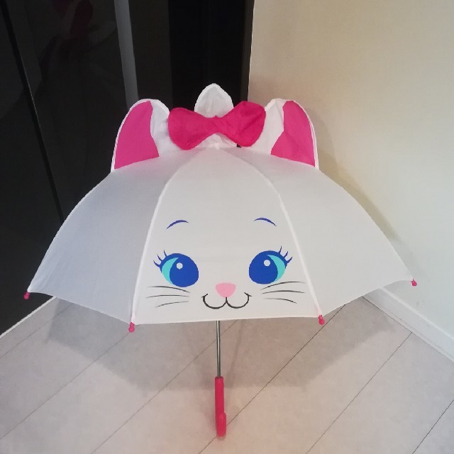 Disney(ディズニー)のMarie マリーちゃん 耳付き傘 47cm キッズ/ベビー/マタニティのこども用ファッション小物(傘)の商品写真