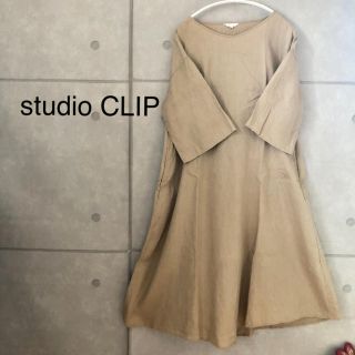 スタディオクリップ(STUDIO CLIP)のstudio CLIP リネン ロングワンピース(ロングワンピース/マキシワンピース)