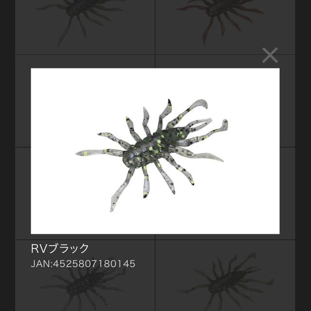 JACKALL(ジャッカル)のアールブイバグ RV-BUG 1.5" NEW ジャッカル 流行りの水中虫‼️ スポーツ/アウトドアのフィッシング(ルアー用品)の商品写真