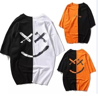 スマイルBIG　Tシャツ　黒×白　オレンジ×黒(Tシャツ/カットソー(半袖/袖なし))