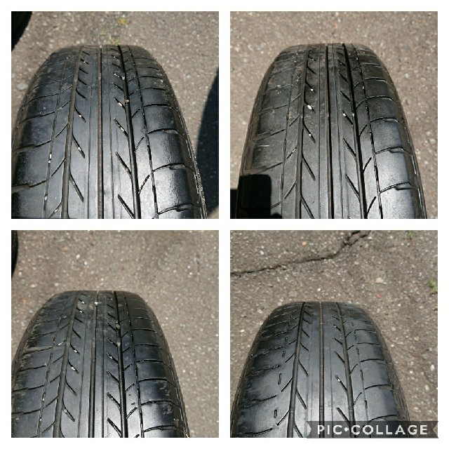 BRIDGESTONE(ブリヂストン)のタッツンママ様専用 155/65R14 ホイール付き夏タイヤ 4本 自動車/バイクの自動車(タイヤ・ホイールセット)の商品写真