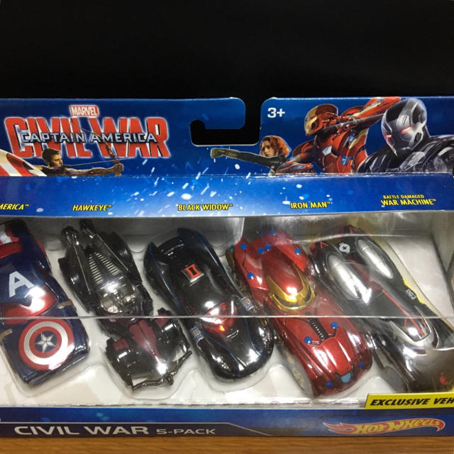 MARVEL(マーベル)の【新品未開封・限定】HotWheels ホットウィール シビル・ウォー 5PAC エンタメ/ホビーのおもちゃ/ぬいぐるみ(ミニカー)の商品写真