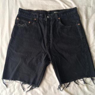 リーバイス(Levi's)のリーバイス505 カットオフショーツ 黒(ショートパンツ)