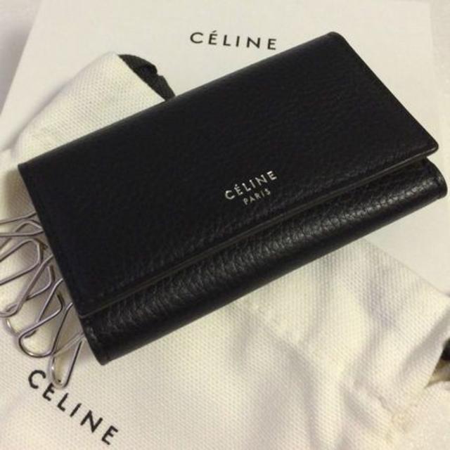 1点限り♪　Celine　☆キーホルダー バイカラー　新品