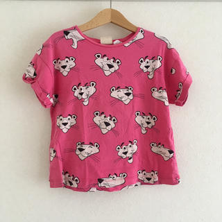 ザラキッズ(ZARA KIDS)のzara 116 ピンクパンサーTシャツ(Tシャツ/カットソー)