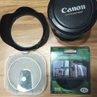 キヤノン(Canon)の（週末特価）美品Lレンズ！EF24-105mm4L+NDフィルター(ND400)(レンズ(ズーム))