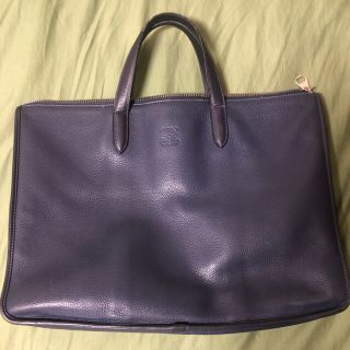 ロエベ(LOEWE)のLoewe ネイビー ブリーフケース 通勤バッグ ビジネスバッグ(ビジネスバッグ)