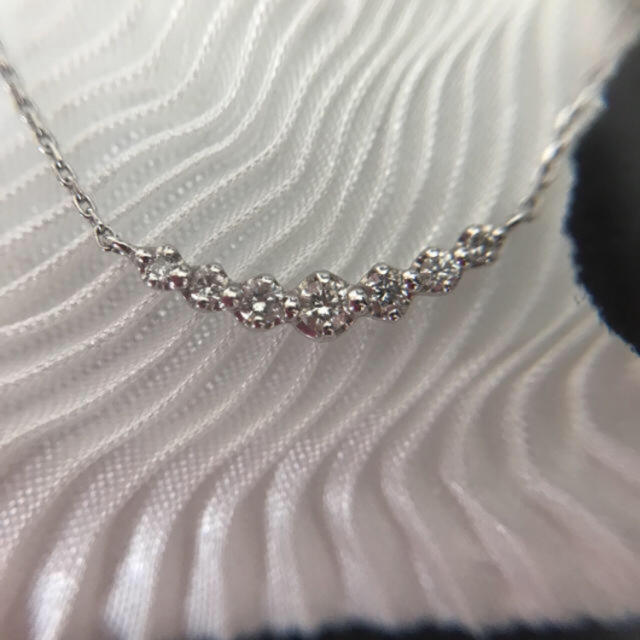4℃ ダイヤモンドラインネックレスの通販 by シティテラス's shop｜ヨンドシーならラクマ - 専用です K18WG 本物保証
