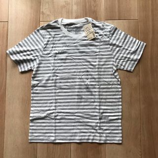 ムジルシリョウヒン(MUJI (無印良品))の【新品・未使用】無印ボーダーTシャツ・メンズMサイズ(Tシャツ/カットソー(半袖/袖なし))