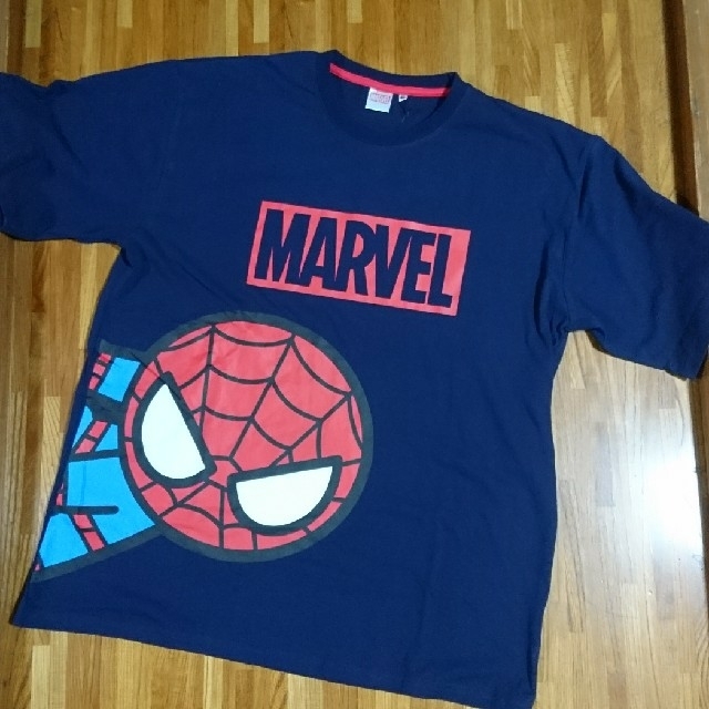 MARVEL(マーベル)のメンズ大きいサイズマーベルTシャツ スパイダーマン 半袖トップス(５Ｌ)☆新品 メンズのトップス(Tシャツ/カットソー(半袖/袖なし))の商品写真