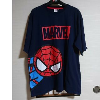 マーベル(MARVEL)のメンズ大きいサイズマーベルTシャツ スパイダーマン 半袖トップス(５Ｌ)☆新品(Tシャツ/カットソー(半袖/袖なし))