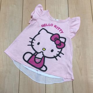 ハローキティ(ハローキティ)のハローキティ☆後ろが可愛いTシャツ☆100(Tシャツ/カットソー)