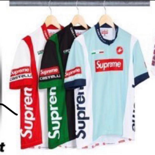 White送料込み XL Supreme Castelli Cycling Jersey