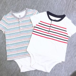 ギャップ(GAP)のGAP ベビー半袖ロンパース ２枚セット(ロンパース)