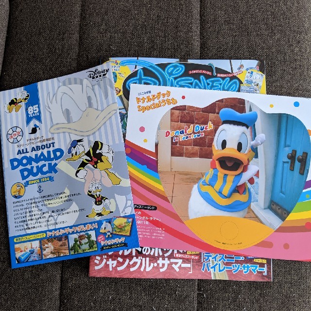 Disney(ディズニー)のディズニーファン　8月号　ドナルド　付録のみ エンタメ/ホビーの雑誌(アート/エンタメ/ホビー)の商品写真