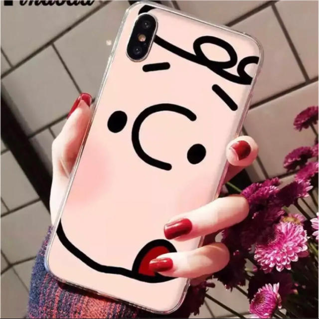 SNOOPY(スヌーピー)のスヌーピー チャーリーブラウン iPhoneケース スマホ/家電/カメラのスマホアクセサリー(iPhoneケース)の商品写真