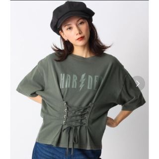 オゾック(OZOC)の【新品未使用】OZOC  コルセット風ロックTシャツ(Tシャツ(半袖/袖なし))