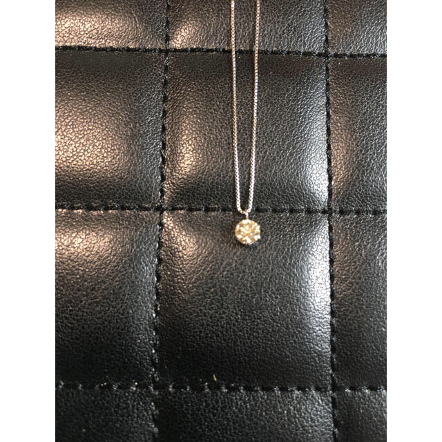 美品 プラチナ一粒ダイヤネックレス 0.31ct