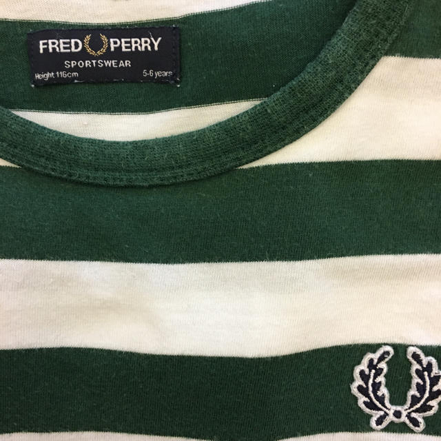 FRED PERRY(フレッドペリー)のフレッドペリー ボーダー Ｔシャツ キッズ/ベビー/マタニティのキッズ服男の子用(90cm~)(Tシャツ/カットソー)の商品写真