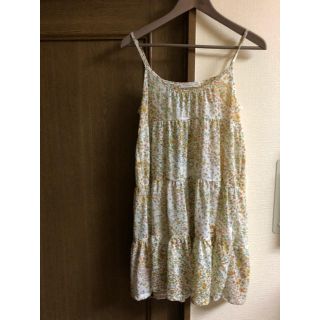 シュカ(shuca)のshuca 小花柄シフォンワンピース Lサイズ(ひざ丈ワンピース)