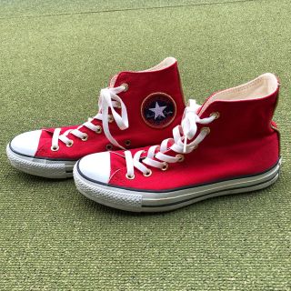 コンバース(CONVERSE)の値下げ コンバース FD HI レッド USED(スニーカー)