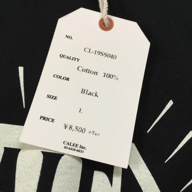 CALEE(キャリー)の定価9180円！19ss 今季新作 完売 Calee ロンT 長袖  メンズのトップス(Tシャツ/カットソー(七分/長袖))の商品写真