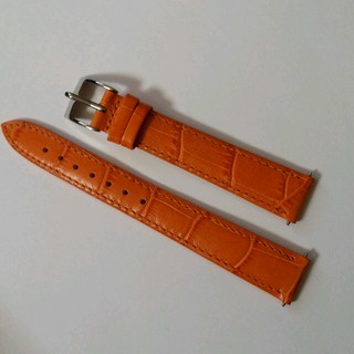 腕時計の変えベルト　オレンジ色(腕時計)