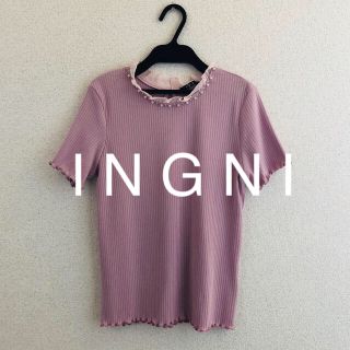 イング(INGNI)の2018最新★INGNIイング★フリルビジュートップス半袖(カットソー(半袖/袖なし))