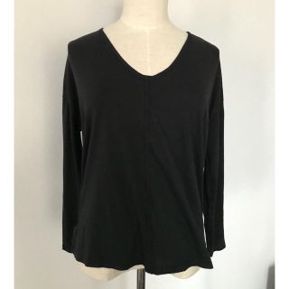 ザラ(ZARA)のZARA ロンT 黒(カットソー(長袖/七分))